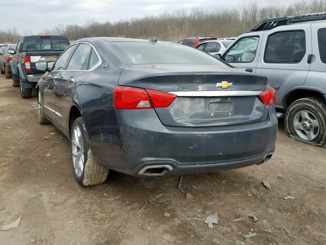 2G1155S33E9256469 - 2014 CHEVROLET IMPALA LTZ CHARCOAL photo 3