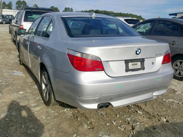 WBANE53576CK86378 - 2006 BMW 525 I SILVER photo 3