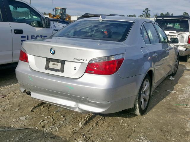 WBANE53576CK86378 - 2006 BMW 525 I SILVER photo 4