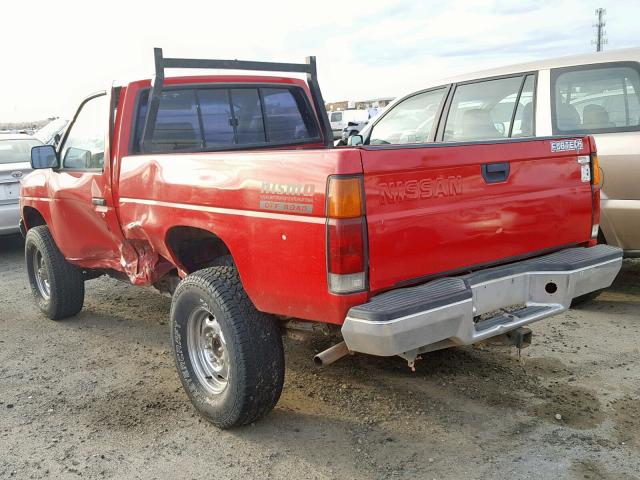 1N6ND11Y8JC340725 - 1988 NISSAN D21 SHORT RED photo 3