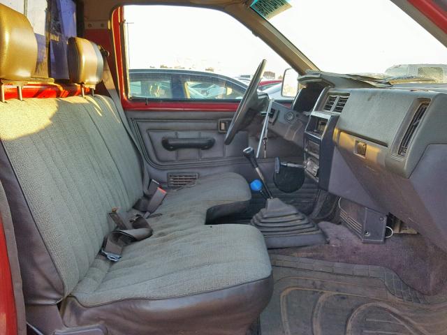 1N6ND11Y8JC340725 - 1988 NISSAN D21 SHORT RED photo 5