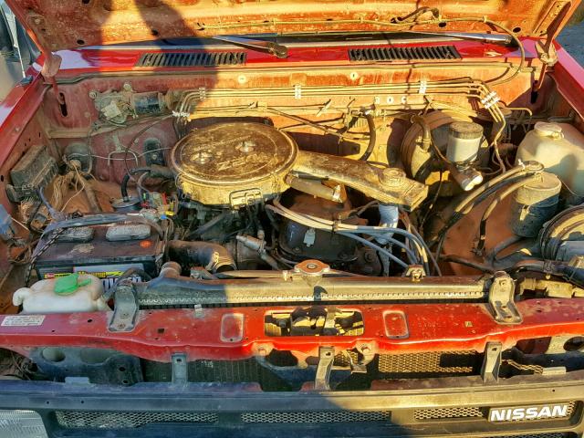 1N6ND11Y8JC340725 - 1988 NISSAN D21 SHORT RED photo 7