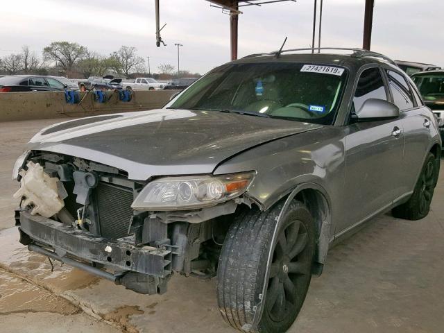 JNRAS08W65X215176 - 2005 INFINITI FX35 GRAY photo 2