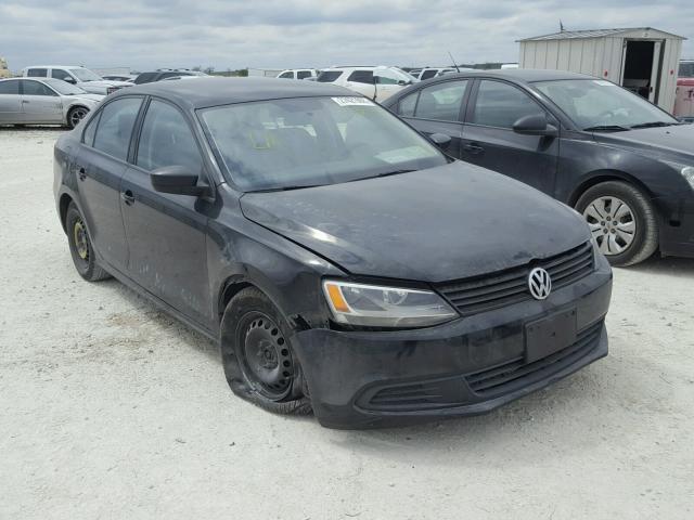 3VW2K7AJ3DM382656 - 2013 VOLKSWAGEN JETTA BASE BLACK photo 1
