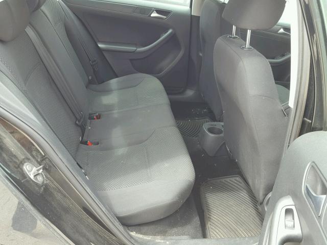 3VW2K7AJ3DM382656 - 2013 VOLKSWAGEN JETTA BASE BLACK photo 6