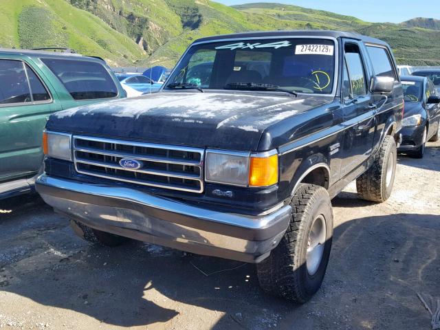 1FMEU15H0MLA18819 - 1991 FORD BRONCO U10 BLACK photo 2