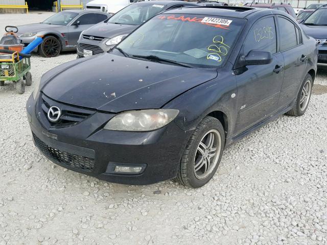 JM1BK323571604420 - 2007 MAZDA 3 S BLACK photo 2