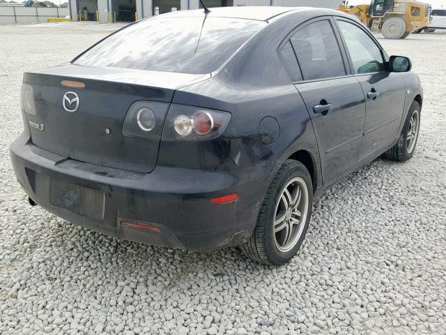 JM1BK323571604420 - 2007 MAZDA 3 S BLACK photo 4