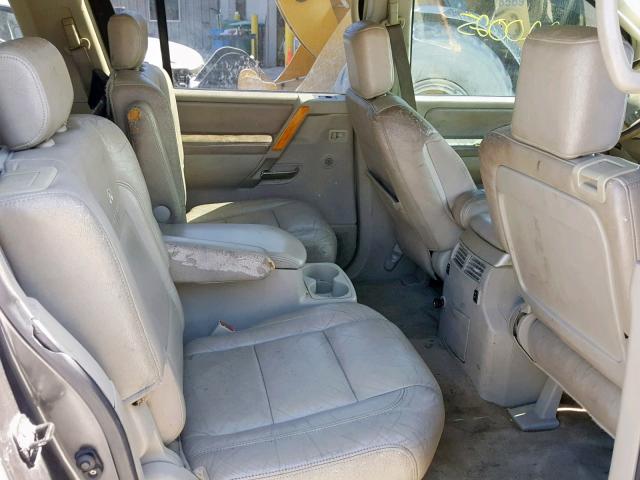 5N3AA08A44N801170 - 2004 INFINITI QX56 GRAY photo 6