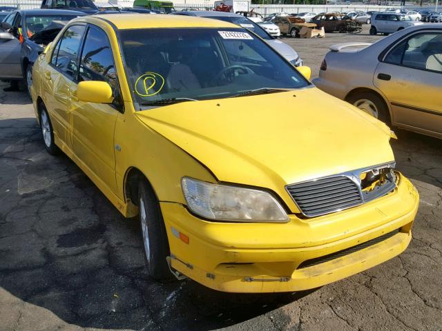 JA3AJ86E22U027309 - 2002 MITSUBISHI LANCER OZ YELLOW photo 1