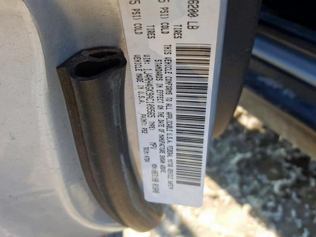 1J4RH4GK9AC109565 - 2010 JEEP COMMANDER SILVER photo 10