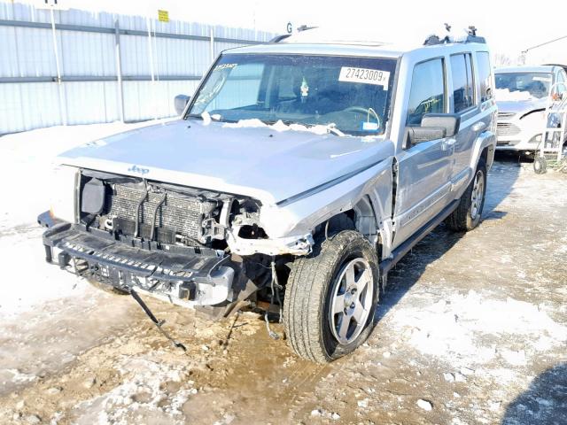 1J4RH4GK9AC109565 - 2010 JEEP COMMANDER SILVER photo 2