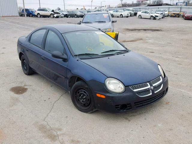 1B3ES26C13D104055 - 2003 DODGE NEON SE BLUE photo 1