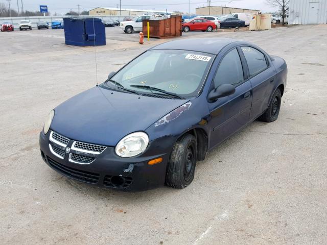 1B3ES26C13D104055 - 2003 DODGE NEON SE BLUE photo 2