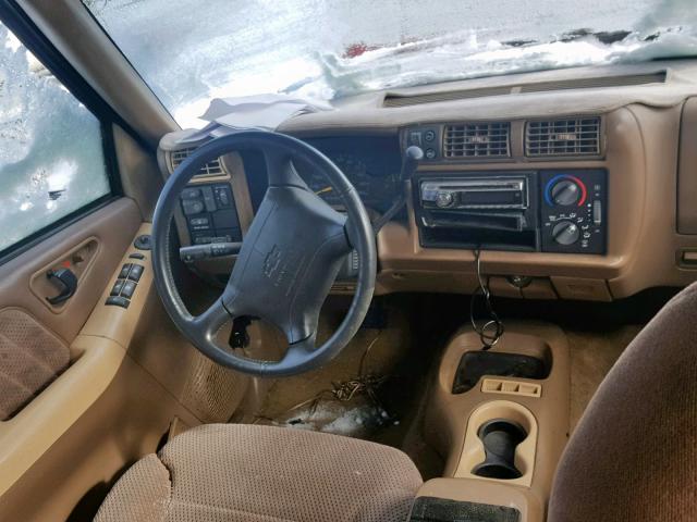 1GNDT13W6T2191390 - 1996 CHEVROLET BLAZER TAN photo 9