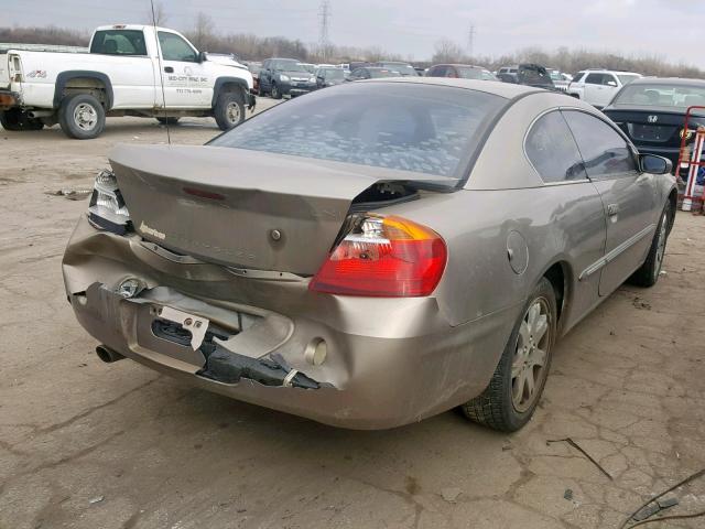 4C3AG52H42E034483 - 2002 CHRYSLER SEBRING LX TAN photo 4