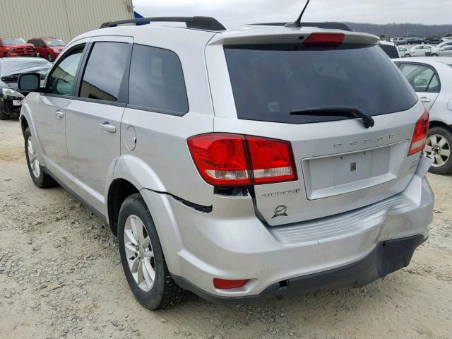 3C4PDCBG1ET142723 - 2014 DODGE JOURNEY SX SILVER photo 3