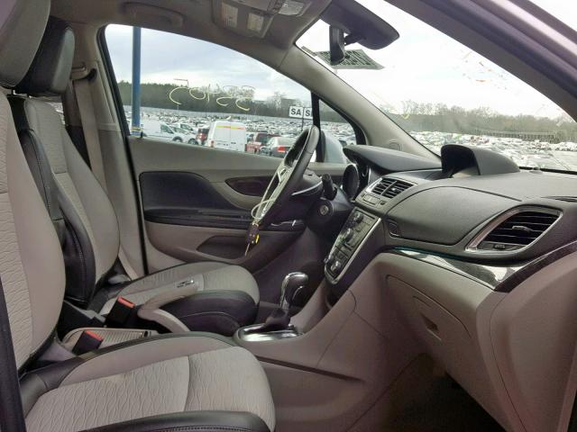 KL4CJASB1GB682426 - 2016 BUICK ENCORE SILVER photo 5