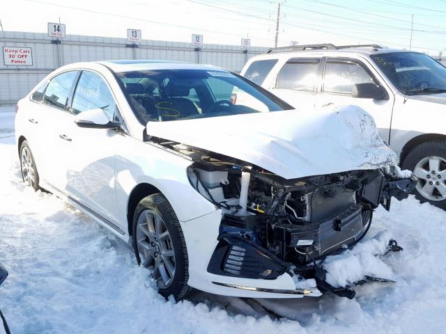 5NPE34AB5JH639838 - 2018 HYUNDAI SONATA SPO WHITE photo 1