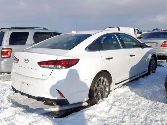 5NPE34AB5JH639838 - 2018 HYUNDAI SONATA SPO WHITE photo 4