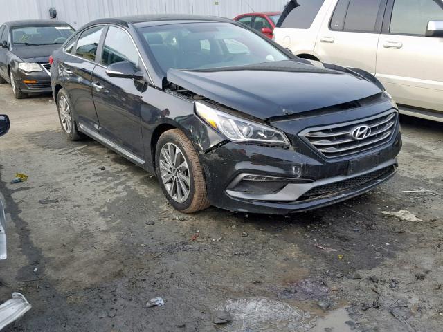 5NPE34AF5HH574020 - 2017 HYUNDAI SONATA SPO BLACK photo 1