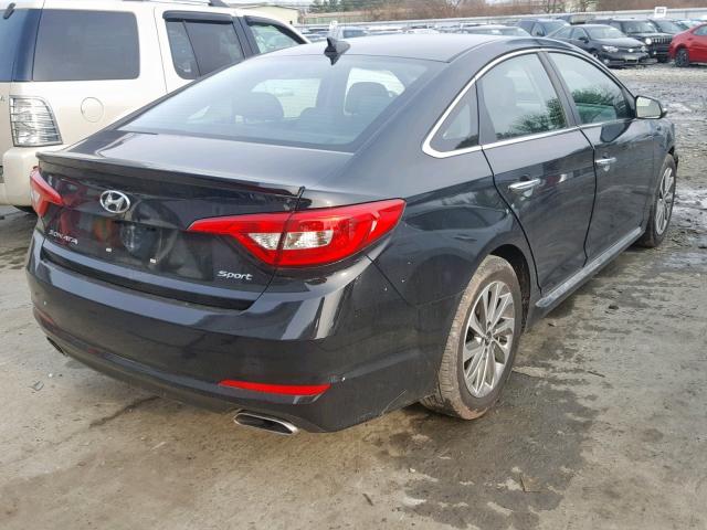 5NPE34AF5HH574020 - 2017 HYUNDAI SONATA SPO BLACK photo 4