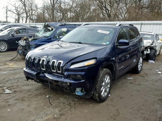 1C4PJMCS6FW773528 - 2015 JEEP CHEROKEE L BLUE photo 2