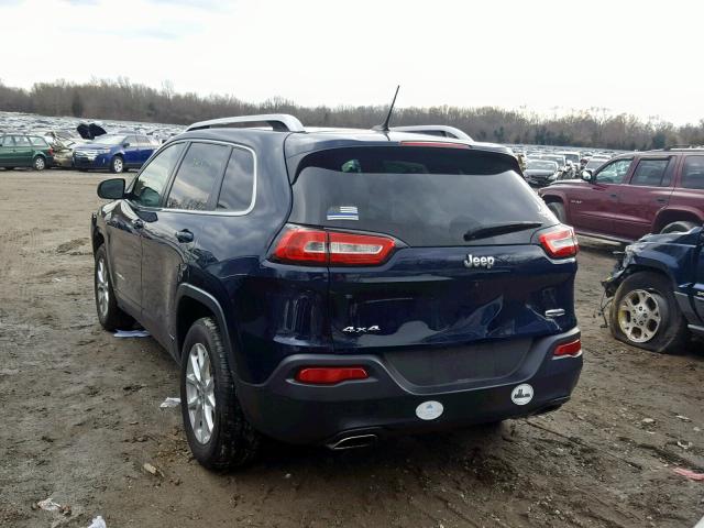 1C4PJMCS6FW773528 - 2015 JEEP CHEROKEE L BLUE photo 3