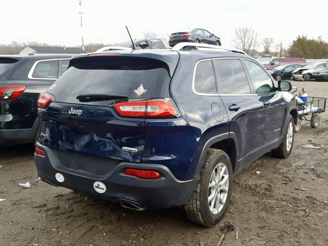 1C4PJMCS6FW773528 - 2015 JEEP CHEROKEE L BLUE photo 4