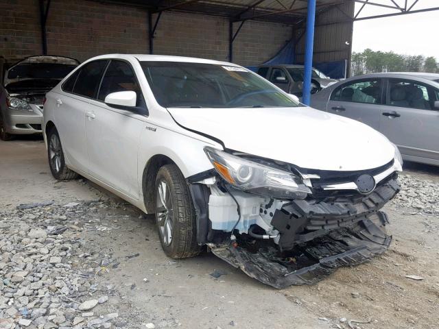 4T1BD1FK4FU155644 - 2015 TOYOTA CAMRY HYBR WHITE photo 1