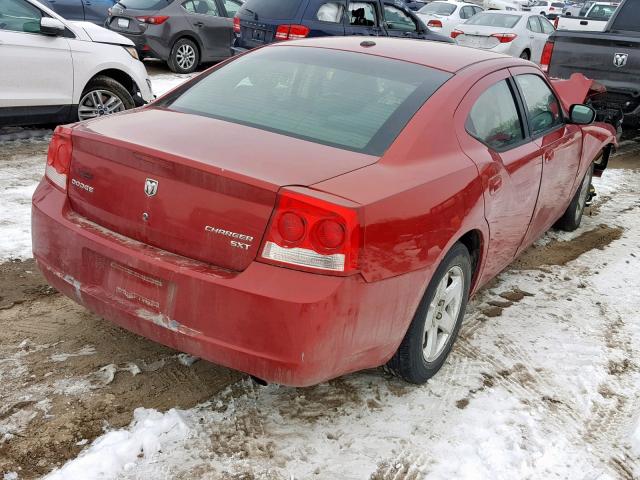 2B3KA33V69H585546 - 2009 DODGE CHARGER SX RED photo 4