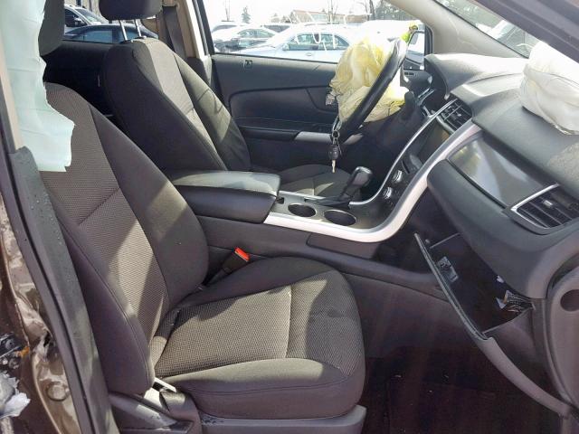 2FMDK3JC0BBB31030 - 2011 FORD EDGE SEL GREEN photo 5