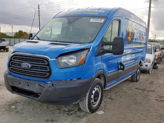 1FTBW2CM5GKB14933 - 2016 FORD TRANSIT T- BLUE photo 2