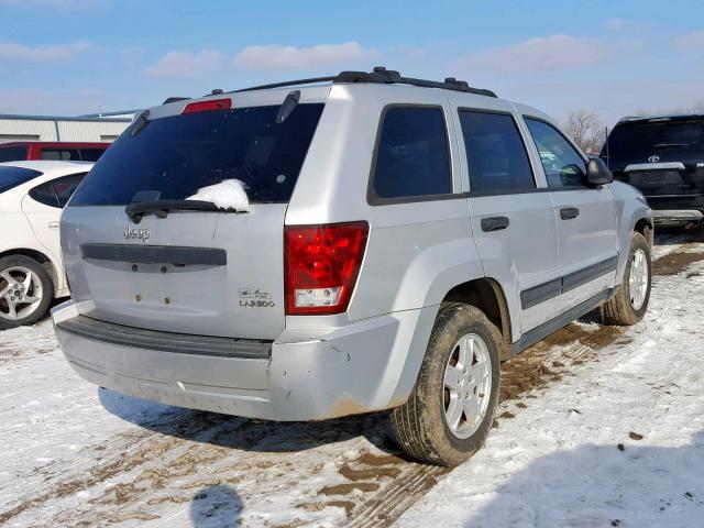 1J4GS48K45C591035 - 2005 JEEP GRAND CHER GRAY photo 4