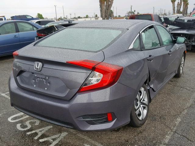 2HGFC2F55JH588153 - 2018 HONDA CIVIC LX SILVER photo 4