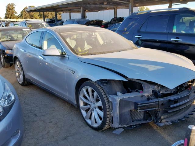 5YJSA1CG0DFP18109 - 2013 TESLA MODEL S SILVER photo 1