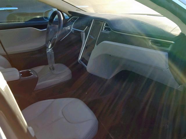 5YJSA1CG0DFP18109 - 2013 TESLA MODEL S SILVER photo 5