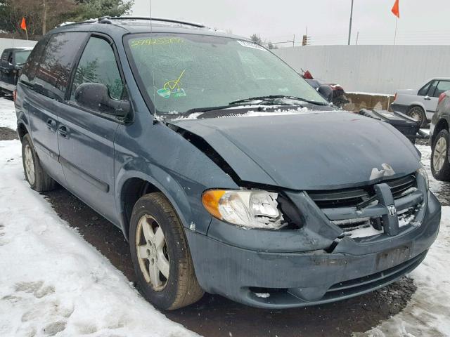 1D4GP45R85B184871 - 2005 DODGE CARAVAN SX GREEN photo 1