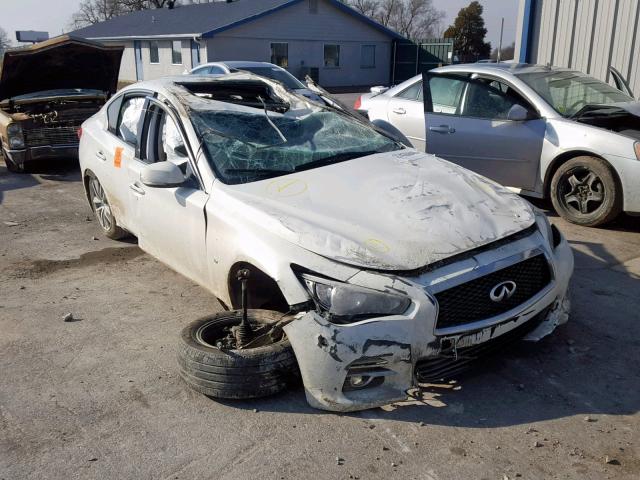 JN1BV7AR4EM690967 - 2014 INFINITI Q50 BASE WHITE photo 1