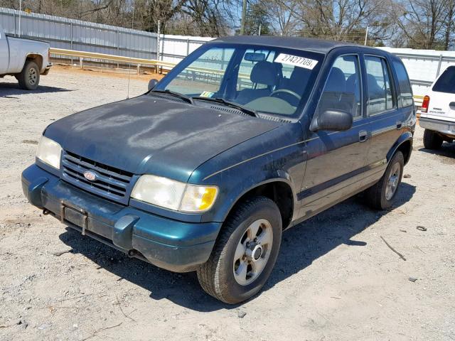 KNDJA7236V5547222 - 1997 KIA SPORTAGE GREEN photo 2