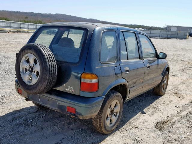 KNDJA7236V5547222 - 1997 KIA SPORTAGE GREEN photo 4