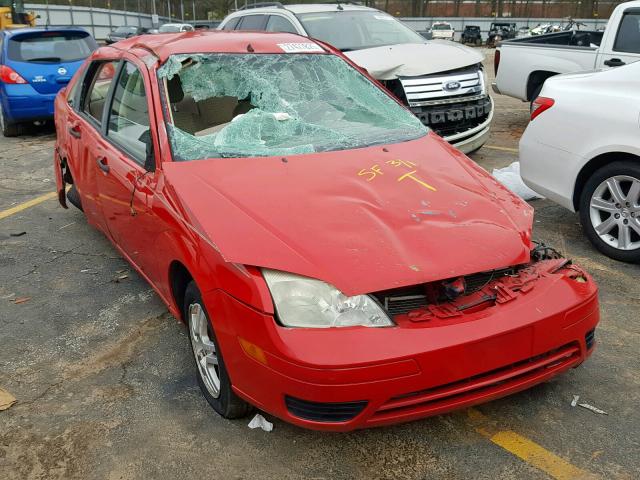 1FAFP34N17W277685 - 2007 FORD FOCUS ZX4 RED photo 1