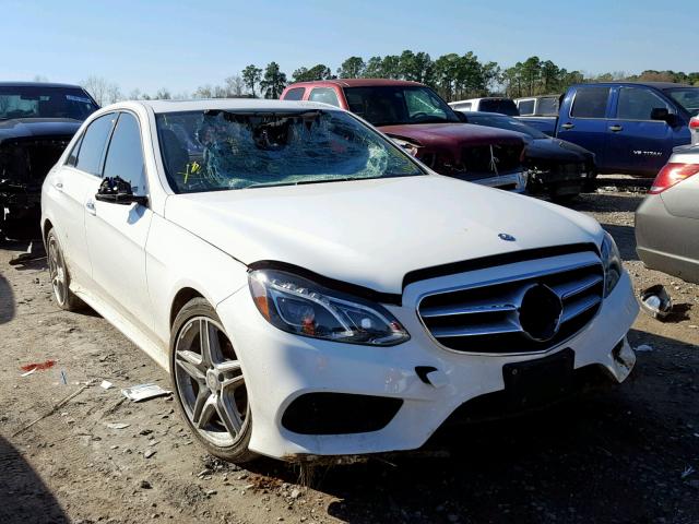 WDDHF5KB1EA880453 - 2014 MERCEDES-BENZ E 350 WHITE photo 1