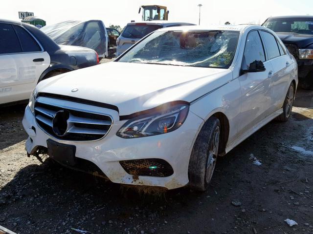 WDDHF5KB1EA880453 - 2014 MERCEDES-BENZ E 350 WHITE photo 2