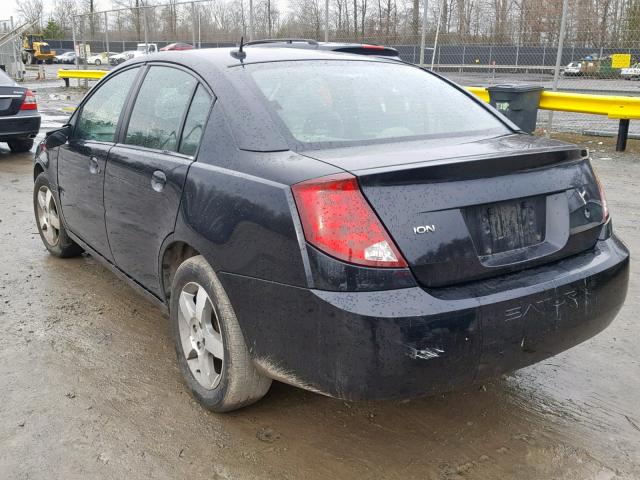 1G8AK55FX7Z121076 - 2007 SATURN ION LEVEL BLACK photo 3