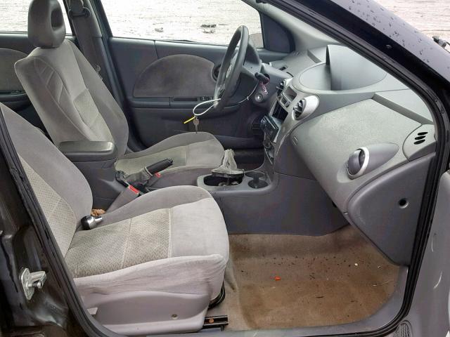 1G8AK55FX7Z121076 - 2007 SATURN ION LEVEL BLACK photo 5