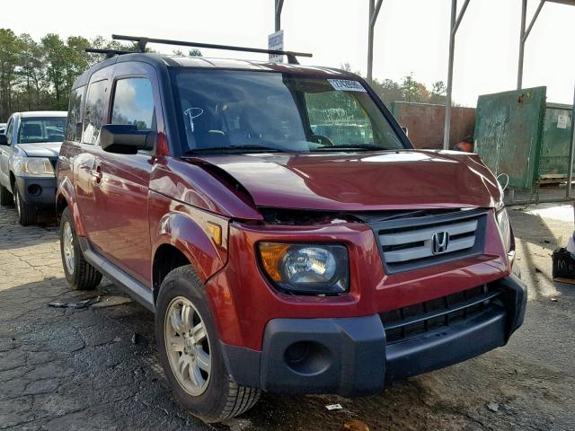 5J6YH18758L014290 - 2008 HONDA ELEMENT EX RED photo 1