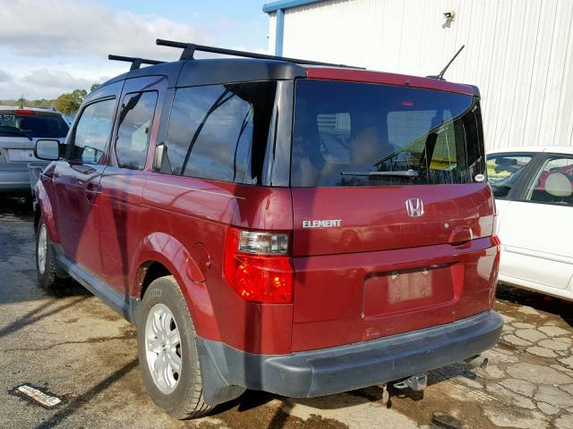 5J6YH18758L014290 - 2008 HONDA ELEMENT EX RED photo 3