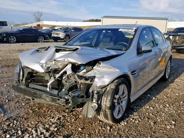 6G2ER57739L232042 - 2009 PONTIAC G8 SILVER photo 2