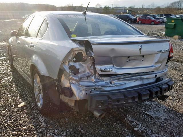 6G2ER57739L232042 - 2009 PONTIAC G8 SILVER photo 3